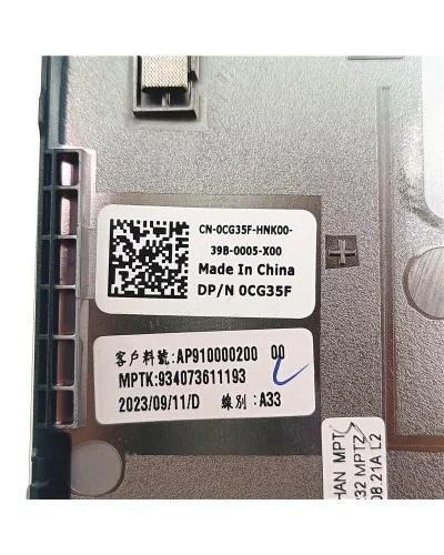 Scocca inferior 0CG35F AP910000200 per Dell Precision 3490 M3490 - Bismatic.com