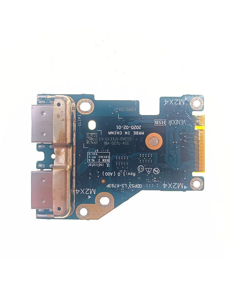 Scheda I/O USB 0V33JN LS-K793P per Dell Alienware M15 R5