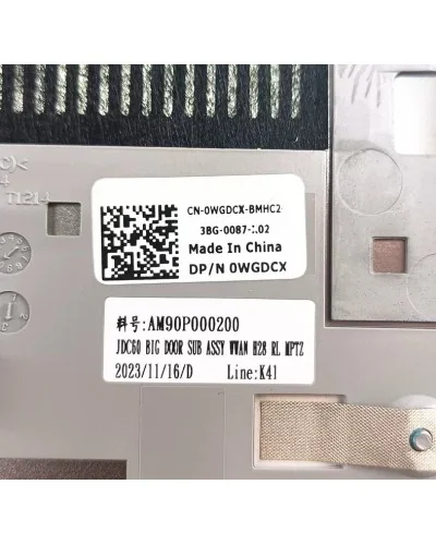 Scocca inferior 0WGDCX AM90P000200 per Dell Latitude 7650 E7650 - Bismatic.com