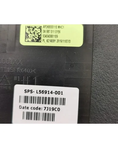 Coque arrière écran L56914-001 AP2K800110 pour HP Pavilion 15-DK 15T-DK TPN-C141 - Bismatic.com