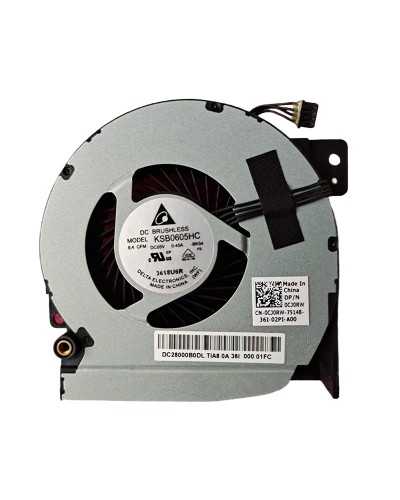 Fan KSB0605HC-BK54 0CJ0RW DC28000B0DL for Dell Precision M5700 M6700 - Bismatic.com