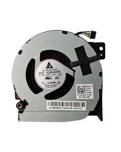 Ventilador KSB0605HC-BK54 0CJ0RW DC28000B0DL para Dell Precision M5700 M6700