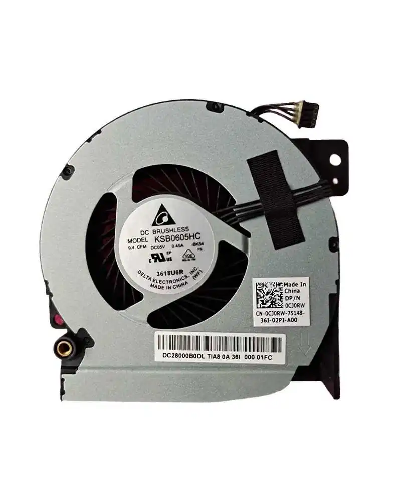 Fan KSB0605HC-BK54 0CJ0RW DC28000B0DL for Dell Precision M5700 M6700