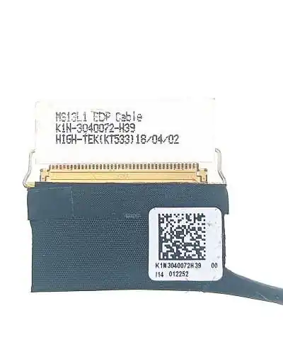 Câble nappe vidéo LVDS K1N-3040072-H39 pour MSI MS13L1 - Bismatic.com