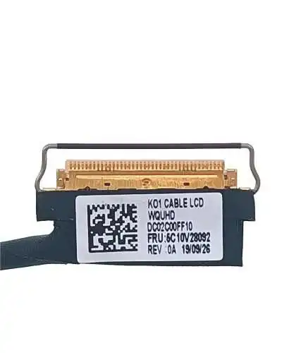 Cable flex video LVDS 5C10V28092 DC02C00FF10 para Lenovo X1 Carbon 7TH 8th 2019 2020 - Bismatic.com