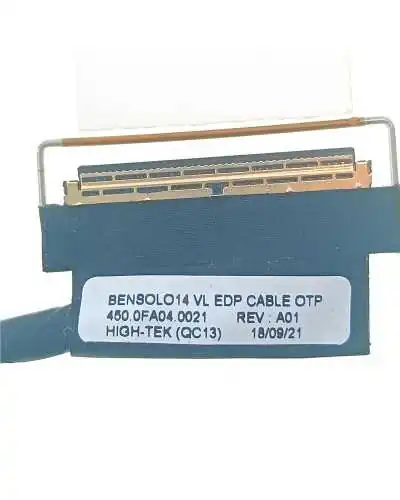 Cable flex video LVDS 0RMGFV 450.0FA04.0011 450.0FA04.0001 para Dell Inspiron 14 5481 2-en-1 - Bismatic.com