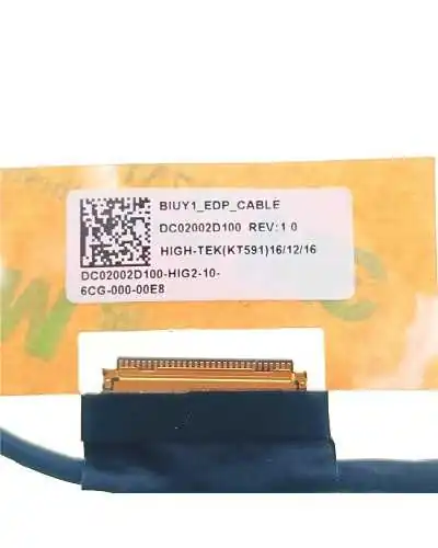 Cable flex video LVDS 5C10L45902 DC02002D100 para Lenovo YOGA 510-15ISK Flex 14-1580 - Bismatic.com