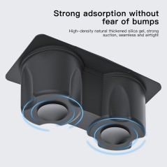 Support de Tasse en Silicone pour Tesla Model 3/Y (2021-2023) avec Ventouse Cachée en Bas - Silicone Alimentaire