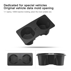 Soporte para Tazas de Silicona para Consola Central Tesla Model 3/Y (2021-2023) con Succión Inferior Oculta - Silicona de Grado 