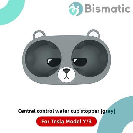 Tesla Model 3/Y (2021-2023) Silicone Center Console Cup Holder - Cartoon Bear Design - Food-Grade Silicone