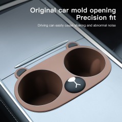 Porta Tazza in Silicone per Tesla Model 3/Y (2021-2023) - Design Orsetto Cartoon - Silicone di Qualità Alimentare