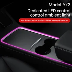 LED-Ambientebeleuchtungsstreifen für die Mittelkonsole des Tesla Model Y/3 (2021-2023) - Bismatic.com