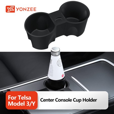 Tesla Model 3/Y (2021-2023) original invisible silicone central console cup holder with cup limiter