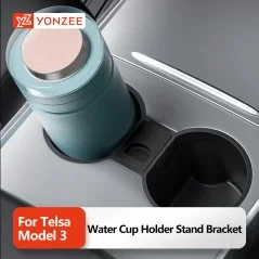 Tesla New Model 3 Highland 2024 Original Invisible Silicone Central Console Cup Holder with Cup Limiter