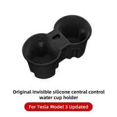 Portabicchieri invisibile in silicone originale per la console centrale del nuovo Tesla Model 3 Highland 2024 con limitatore di 