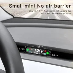 Compteur de vitesse dédié avec affichage tête haute (HUD) pour Tesla Model Y / 3 (2021-2023) - Bismatic.com