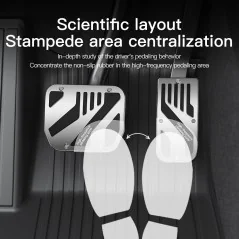 Pédales de frein et d'accélérateur en alliage pour Tesla Model Y / 3 (2021-2023) - Bismatic.com