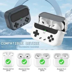 Handheld Game Console Style Hard PC AirPods Case - Bismatic.com