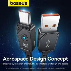 Câble de données et charge rapide Baseus Série Incassable USB vers Type-C 100W - P10355801111-01 - Bismatic.com