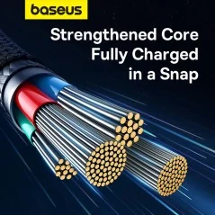 Baseus Unbreakable Series Fast Charging Data Cable USB to iPhone Lightning 2.4A - P10355802111-00 - Bismatic.com