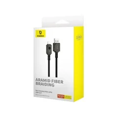 Cavo Dati di Ricarica Veloce Baseus Serie Indistruttibile USB a iPhone Lightning 2.4A - P10355802111-00 - Bismatic.com