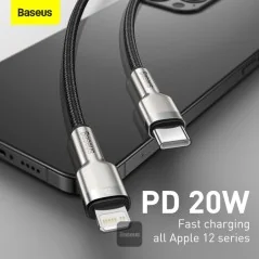 Baseus Cafule Serie Metall-Datenkabel Typ-C zu Lightning PD 20W - Bismatic.com