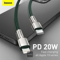 Baseus Cafule Series Metal Data Cable Type-C to Lightning PD 20W - Bismatic.com