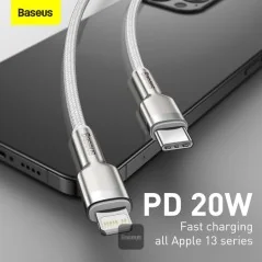 Baseus Cafule Serie Metall-Datenkabel Typ-C zu Lightning PD 20W - Bismatic.com