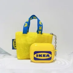 Silicone AirPods case with a creative design inspired by IKEA - Bismatic.com