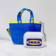 Funda de silicona para AirPods con diseño creativo inspirado en IKEA