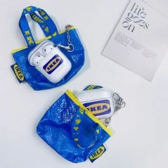 Silicone AirPods case with a creative design inspired by IKEA - Bismatic.com