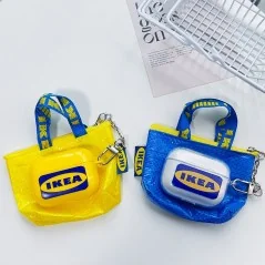 Silicone AirPods case with a creative design inspired by IKEA - Bismatic.com