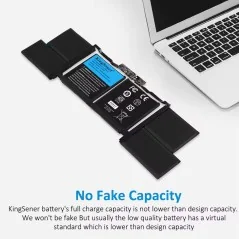 Batterie pour ordinateur portable KingSener A1953 pour APPLE MacBook Pro 15" A1990 Touch Bar 2018 2019 EMC 3215 MC3359 MR962LL