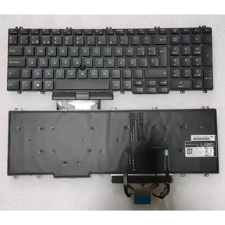 Clavier Version SP 0XPYPV PK132VX3B21 pour Dell Precision 3500 3501 3540 3541 Latitude 5500 5501 5510 5511